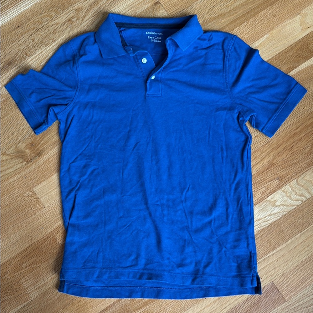 Croft & Borrow Blue Polo Shirt